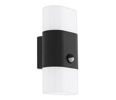Eglo 97314 - Sieninis LED lauko šviestuvas su jutikliu FAVRIA 1 2xLED/5,5W/230V