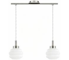 BRILAGI - LED pakabinamas šviestuvas ant laido RETRO GLASS 2xE27/60W/230V matinis chromas/balta