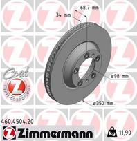 ZIMMERMANN Stabdžių diskas 460.4504.20