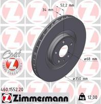 ZIMMERMANN Stabdžių diskas 460.1552.20