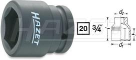 HAZET 6-POINT IMPACT SOCKET 1000S-17