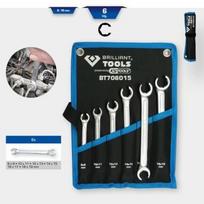 KS TOOLS Raktų rinkinys, kilpiniai / atviru galu BT706015