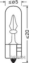 OSRAM Lemputė prietaisų skydelio 2723
