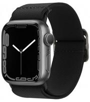 Juoda apyrankė Apple Watch 8 / 9 / 10 / 11 / 12 / SE (40 / 41 / 42 mm) laikrodžiui "Spigen Fit Lite"