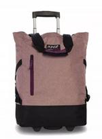 Pirkinių krepšys su ratukais Punta Wheel Classic 33 l – dusty pink