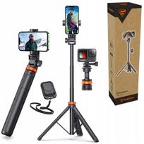 „Selfie Stick“ lazdelė telefonui ir GOPRO, trikojis, laikiklis, „Bluetooth“ nuotolinio valdymo pultelis