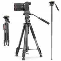 Aukštas studijinis trikojis su panoramine galvute VIDEO PRO, keliamoji galia 3 kg