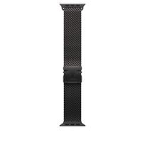 Apple Watch 49mm Black Titanium Milanese Loop - Large