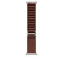 Apple Watch 49mm Burgundy Alpine Loop - Large - Natural Titanium Finish