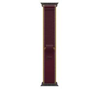Apple Watch 49mm Burgundy Trail Loop - S/M - Black Titanium Finish