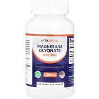 Vitamatic, Magnio glicinatas, 850 mg, 120 augalinių kapsulių