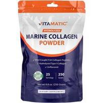 Vitamatic, Hidrolizuotų jūrinio kolageno miltelių, be skonio, 250 g