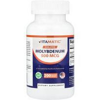 Vitamatic, Chelatinis molibdenas, 500 mcg, 200 augalinių kapsulių