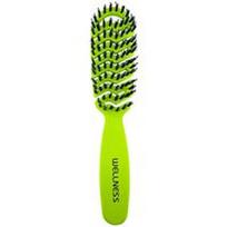 Wellness - Flat Hair Brush - Green Small Vatos diskeliai ir ausų krapštukai 30 g Balta unisex