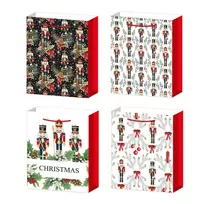 Gift bag XMAS NUTCRACKER S, 18x24x8,5cm, mix