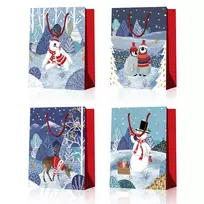 Gift bag POLAR S, 18x23x10cm, mix