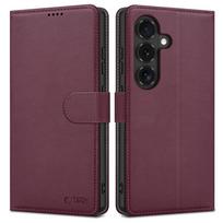 Tech-Protect Wallet Case for Samsung Galaxy S26 FE - Burgundy