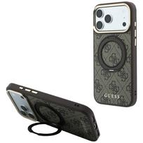 Guess Ring Stand 360 4G Classic Logo MagSafe Case for iPhone 18 Pro / 17 Pro Brown