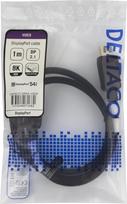 DisplayPort kabelis DELTACO, DP 2.1a, DP54, 1,0 m / DP54-1010 / 1903673