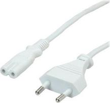 Power cable Value Euro 2pin 1.8m white (19.99.2095-10)