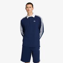 adidas 3-Stripes Rugby Longsleeve Polo Night Indigo - Dydis M (KE3574 Marškinėliai)
