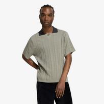 adidas Cable Knit Football Jersey Silver Pebble - Dydis L (KR6490 Marškinėliai)
