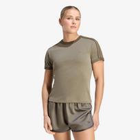 adidas Heather 3-Stripes Cali T-Shirt Branch/ Silver Pebble/ Branch - Dydis L (KS9991 Marškinėliai)
