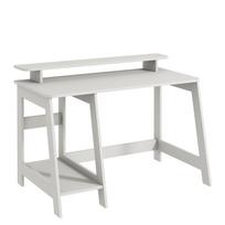 Rašomasis stalas su lentyna Kalune Design Country, 120 cm x 60 cm, 73 cm, balta sp.