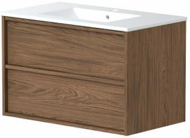 Vonios spintelė su praustuvu Raguvos Baldai Villa, copper oak sp., 45.5 cm x 79 cm x 50 cm