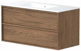 Vonios spintelė su praustuvu Raguvos Baldai Villa, copper oak sp., 45.5 cm x 99 cm x 50 cm