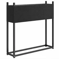 Malkų stovas su 600D Oxford uždangalu, iki 250 kg, juodas, 106 x 25 x 113 cm