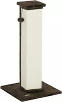 Kačių draskyklė su žaisliniu kamuoliuku ir sizaliu, kreminė ir ruda, 81 cm