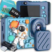 Skaitmeninis fotoaparatas vaikams ZeeTech 40 Mpx asmenukių kamera žaidimai+32GB kortelė