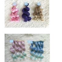 Sd/bjd lėlių perukas Naktinė lelija Loli lėlės perukas Baby Bobbi saloninės lėlės perukas plaukų eilė NO22