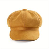 Womens Newsboy Cap Bakerboy Cabbie Gatsby Visor Beret Hat Tweed Girls Pageboy Caps for Womens geltona