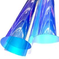Multicolor PVC Fabric Fabric Vinyl Film For DIY Shoes Bags Handbag 1 Sheet 20*30cm mėlyna
