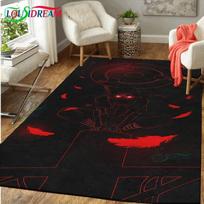 Anime Sharingan Kilimas Didelis Minkštas Flanelinis Grindų Kilimėlis Miegamojo Svetainės Dekoras Lengvas Antklodė Suaugusiems Vaikams Dovana 80x120cm