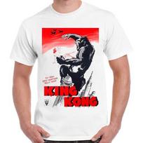 King Kong Poster Monster Movie 30s Cool Gift Vintage Retro T Shirt 1188 Unisex T-Shirt XXXL red