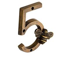 Bičių namelio numerio ženklas Žalvaris Bičių namelio numeris Metaliniai amatai Šiuolaikiniai durų ženklai numeriai Ženklai Plokštelės Skaičiai Metalas 0-9