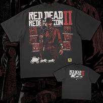 Retro Red Dead Redemption žaidimo piratinis dizainas Unisex marškinėliai Grynos medvilnės Visų sezonų Atsitiktiniai gatvės drabužiai Viršutinė dalis Per dideli marškinėliai S brown