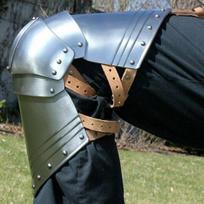 Viduramžių plieno šarvai kelio LARP Cosplay kostiumas SCA Knee 18G plieno kovai paruoštas kostiumas Helovino dovanos white