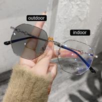 Luxury Photochromic Minus Diopter Spectacles Anti-blue Light Color Changing Sunglasses Female Myopia Eyeglasses Near-sighted Eye Spectacles -3.0 brown