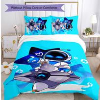Astro bot Printed 3PCS Bedding Set Soft Breathable Duvet Cover Pillowcases Set Washable Bedroom Decor Home Gift 229cm*229cm
