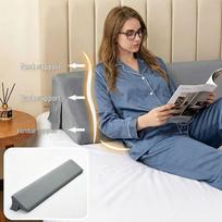 Wedge Triangle Support Pillow for Bedside, Leg, Knee, and Lumbar Support 99x25x15 cm pilka