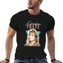 Sandra Cretu T-Shirt Casual Short Sleeve T-Shirt XXXL black