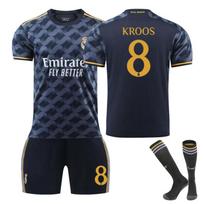 2024 Real Madrid Away Black #7 #5 Jersey Kids Adult Soccer Uniform Men Women Sportswear Breathable Quick-Dry Fan Edition XXXL