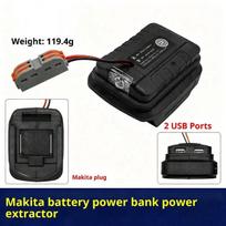 1Pcs For 18V Li-Ion Battery Case Adapter Dual Usb Ports Power Bank Phone Charger Led Working Light Converter Lamp Flashlight A2