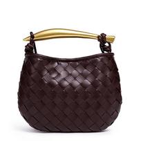 New sardines series woven handbag retro messenger bag trendy versatile bag women 20*2*15 (small size) black