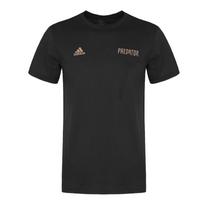 Adidas X Predator Cult Lifestyle Series Round Neck Pullover Pure Cotton Short Sleeve T-Shirt Men Tops Black CW2164 M black