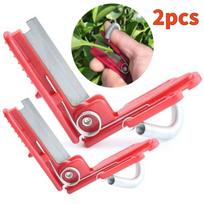 Upgrade Silicone Thumb Knife Cutter For Garden Separator Finger Plant Fruit Picking Knife Portable Knife For Kitchen Garden Tool gray